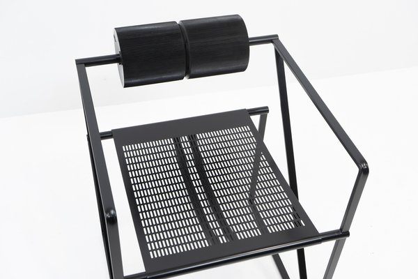 Black Seconda Chair by Mario Botta for Alias, 1980s for sale at Pamono
