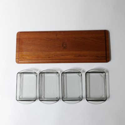 Scandinavian Teak Appetizer Tray, 1960 for sale at Pamono