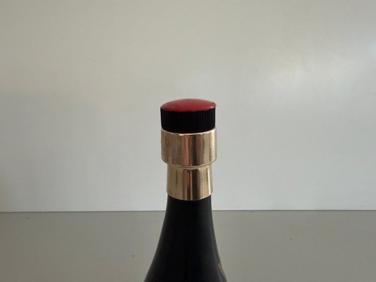 wine bottle cigarette dispenser Acrylic Glass Cigarette Dispenser with Wind-Up Musical from Hennessy & Co.,  Italy, 1960s