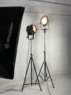 Vintage Theater Spot Lights from Cremer Paris, 1950s, Set of 2 for