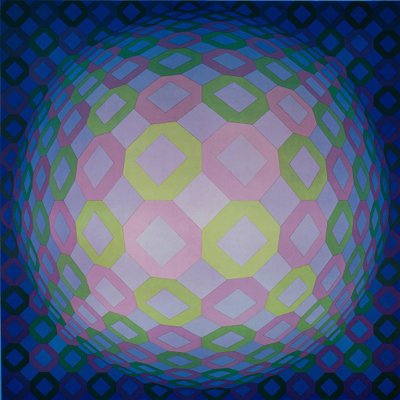 Victor Vasarely, OKTA POS, Etching for sale at Pamono