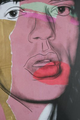 Mick Jagger Poster by Andy Warhol for sale at Pamono