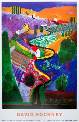 Nichols Canyon Poster after David Hockney for sale at Pamono