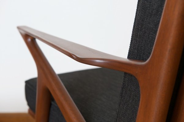 Z Chair With Ottoman In Bangkok Teak By Poul Jensen For Haslev