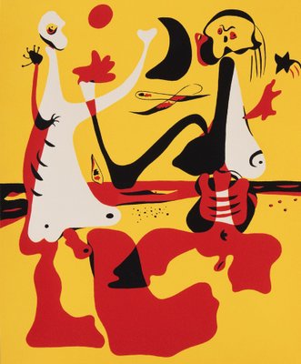 日焼け止め miro miro Joan Miro, Day and Night at the Beach, Screen Print for sale at Pamono