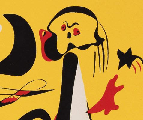 Joan Miro, Day and Night at the Beach, Screen Print for sale at Pamono