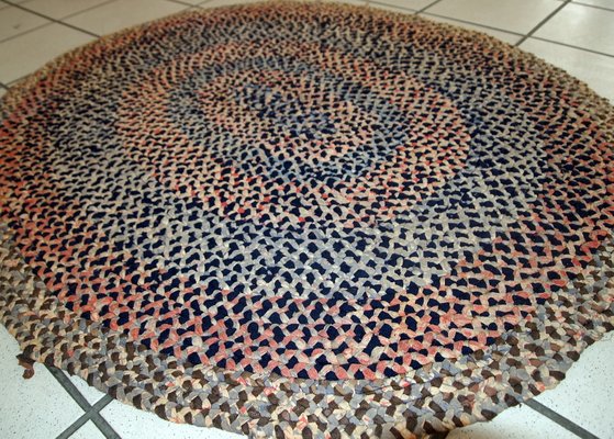 Handmade American Braided Rug 1920s For At Pamono Handmade American Braided Rug 1920s