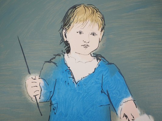 Pablo Picasso, Enfant et agneau (Petit Paul Picasso), Lithograph