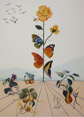 Salvador Dali, Flordali II, Lithograph for sale at Pamono