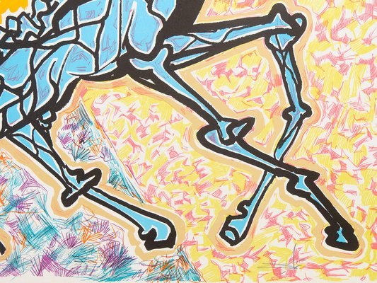Salvador Dali, La girafe en feu, Lithograph for sale at Pamono