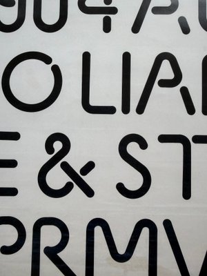 Exhibition Poster with Design for a Typeface by Kho Liang Ie
