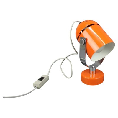 Orange Metal and Chrome Lamp by Stanislav Indra, Former