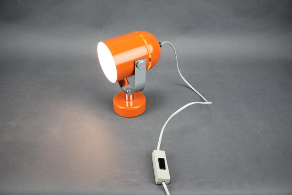 Orange Metal and Chrome Lamp by Stanislav Indra, Former