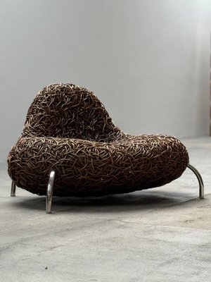 Rattan Wicker Nest Chair by Udom Udomsrianan and Planet 2001