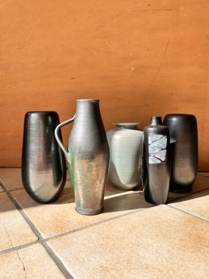 Studio Ceramic Art Henkel Vase by Josef Höhler for VEB Kunst Keramik Friedrichsroda KKF, Germany, 1950s for sale at Pamono
