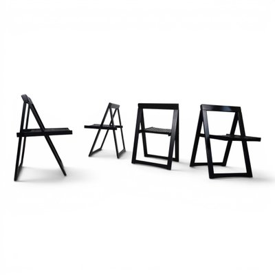 Trieste Folding Chairs by Aldo Jacobi for Bazzani, 1960, Set of 4