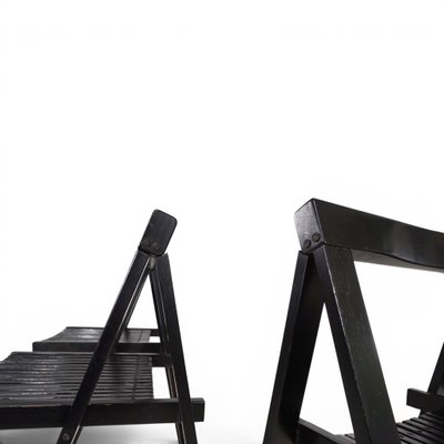 【PMCさま専用出品】Trieste folding chair Trieste Folding Chairs by Aldo Jacobi for Bazzani, 1960, Set of 4