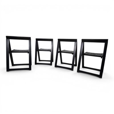Trieste Folding Chairs by Aldo Jacobi for Bazzani, 1960, Set of 4