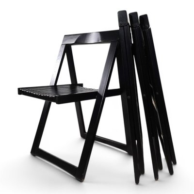【PMCさま専用出品】Trieste folding chair Trieste Folding Chairs by Aldo Jacobi for Bazzani, 1960, Set of 4