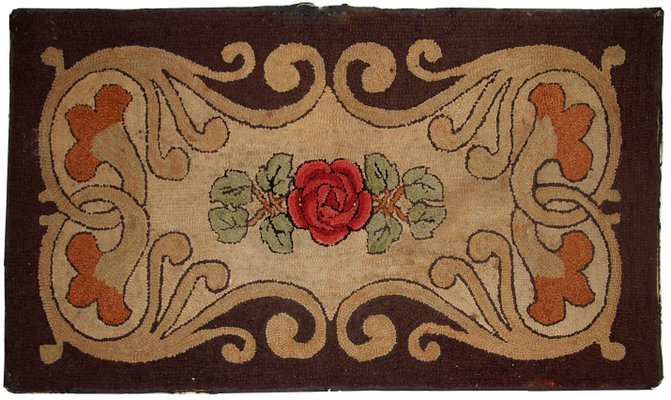 Antique Handmade American Hooked Rug 1900s For At Pamono Handmade American Hooked Rug 1900s