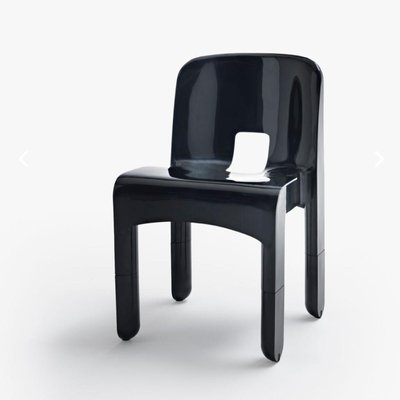 Black Universal Chairs by Joe Colombo for Kartell, Italy, 1967