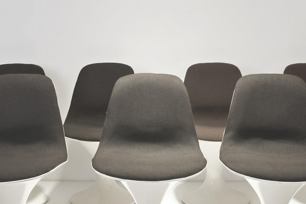 Swivel Chairs by Markus Farner + Walter Grunder for Vitra, 1965, Set of 7  for sale at Pamono