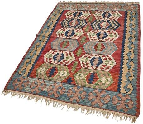 Handwoven Oushak Kilim Rug, 1990s for sale at Pamono