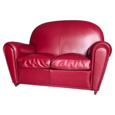 Model 904 Vanity Fair Sofa in Leather from Poltrona Frau, Italy