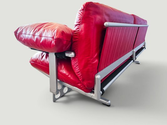Red Ouverture Sofa by Pierluigi Cerri for Poltrona Frau, 2003 for
