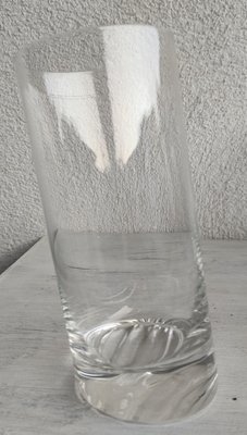 Crystal Juice Glasses in the style of Angelo Mangiarotti, 1980s