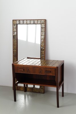 Vintage Danish Rosewood Hallway Mirror and Dresser Set, 1950s, Set of 2 for  sale at Pamono