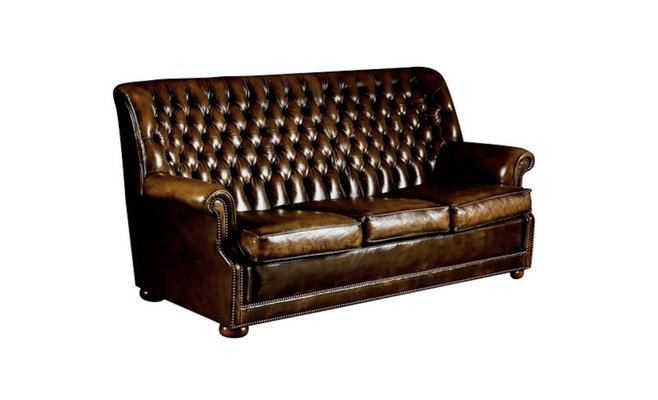 Brown Leather Pegasus Sofa From Art Forma Upholstery Ltd 1970s