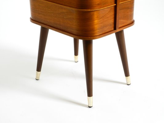 Mid-Century Modern Sewing Box with Teak Veneer and Many