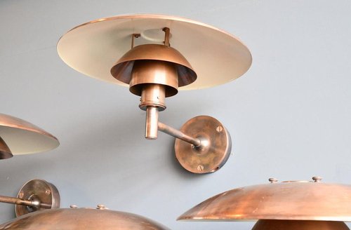 Copper PH4/5 Wall Lights by Poul Henningsen for Louis Poulsen