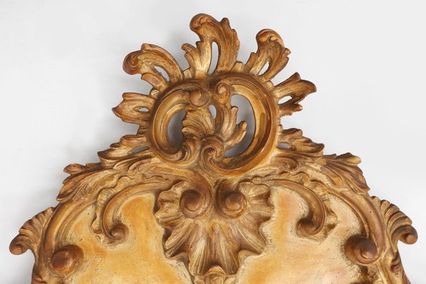 Large Rococo Gilted Mirror in Resin, Belgium, 1950s for sale at Pamono