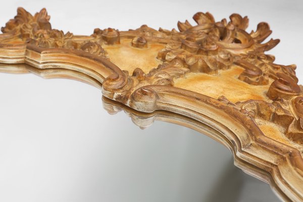Large Rococo Gilted Mirror in Resin, Belgium, 1950s for sale at Pamono