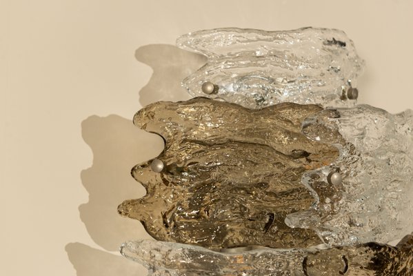 Wall Lamps in Murano Glass by Zero Quattro, Italy, 1970s, Set of 4