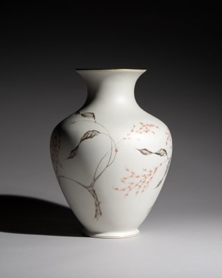 Silky Glazed Hand-Painted Vases by Fritz von Stockmayer for