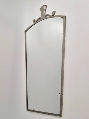 Swedish Pewter Mirror with Original Glass, 1920s for sale at Pamono