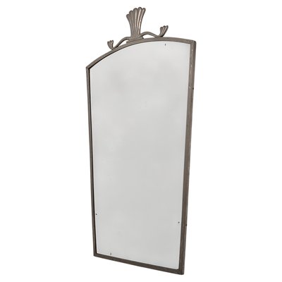 Swedish Pewter Mirror with Original Glass, 1920s for sale at Pamono
