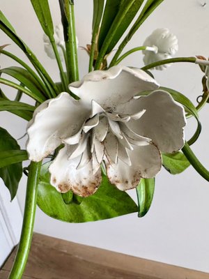 Vintage Floral Tole Chandelier, 1970 for sale at Pamono