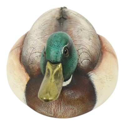 Male Duck in Brass and Resin from Elli Malevolti, Italy, 1960s for