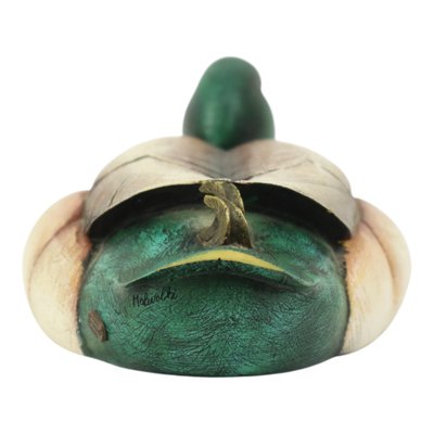 Male Duck in Brass and Resin from Elli Malevolti, Italy, 1960s for