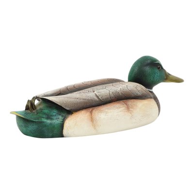 Male Duck in Brass and Resin from Elli Malevolti, Italy, 1960s for