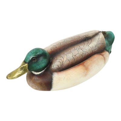 【ELLI MALEVOLTI 】エリー・マレヴォルティ・イタリア・手彫り・鴨 Male Duck in Brass and Resin from Elli Malevolti, Italy, 1960s for