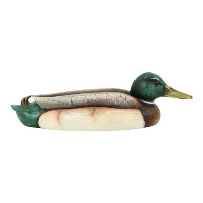 Male Duck in Brass and Resin from Elli Malevolti, Italy, 1960s for