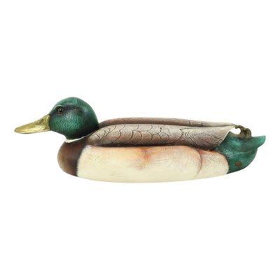 Male Duck in Brass and Resin from Elli Malevolti, Italy, 1960s for