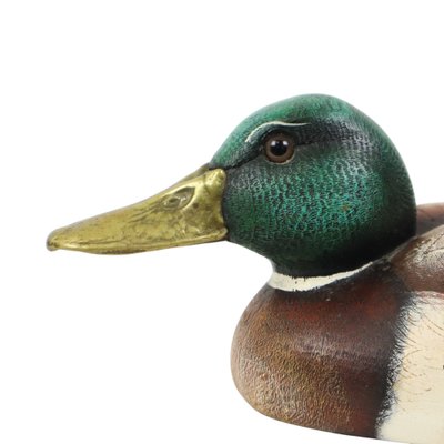 Male Duck in Brass and Resin from Elli Malevolti, Italy, 1960s for