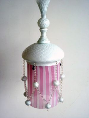 Art Deco Glas Hängelampe in Rosa & Weiß von Venini, 1930er bei ... Art Deco Glas Hängelampe in Rosa & Weiß von Venini, 1930er bei ...