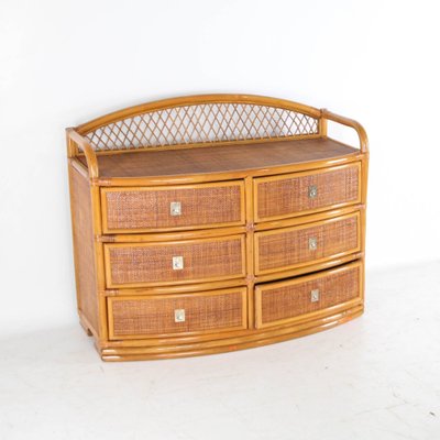 Vintage Rattan Chest of Drawers, 1970s for sale at Pamono Vintage Rattan Chest of Drawers, 1970s for sale at Pamono